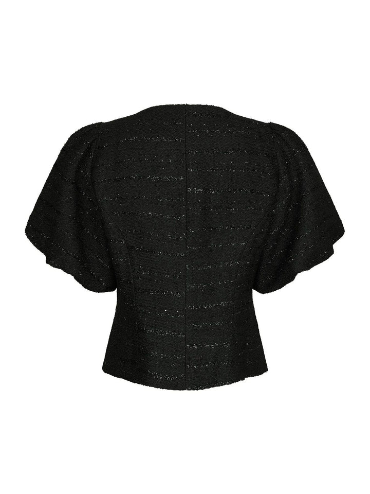 NEO NOIR Anela Boucle Blouse Black