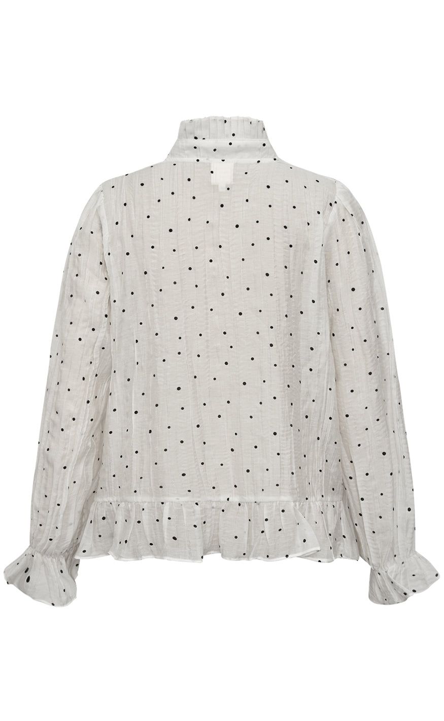 GOSSIA NazliGO Lullo Blouse Off-white Black Dots