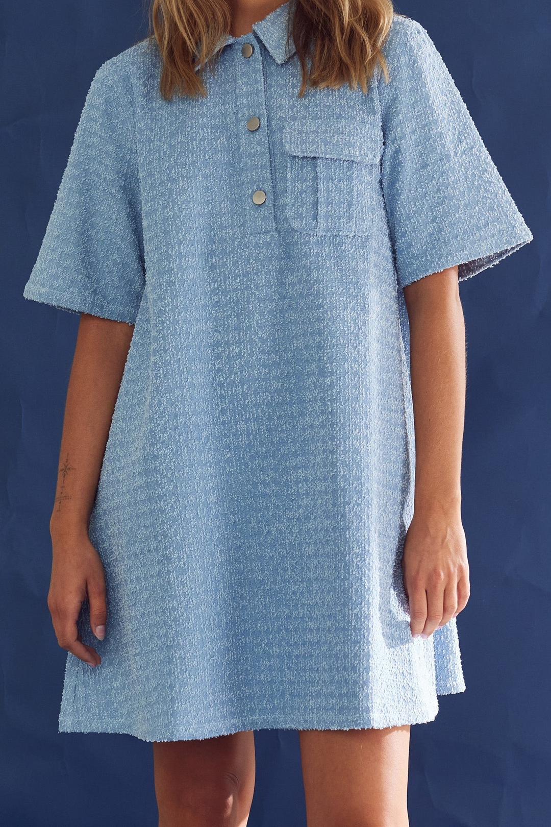 NOELLA Jozie Dress Light Blue Wash