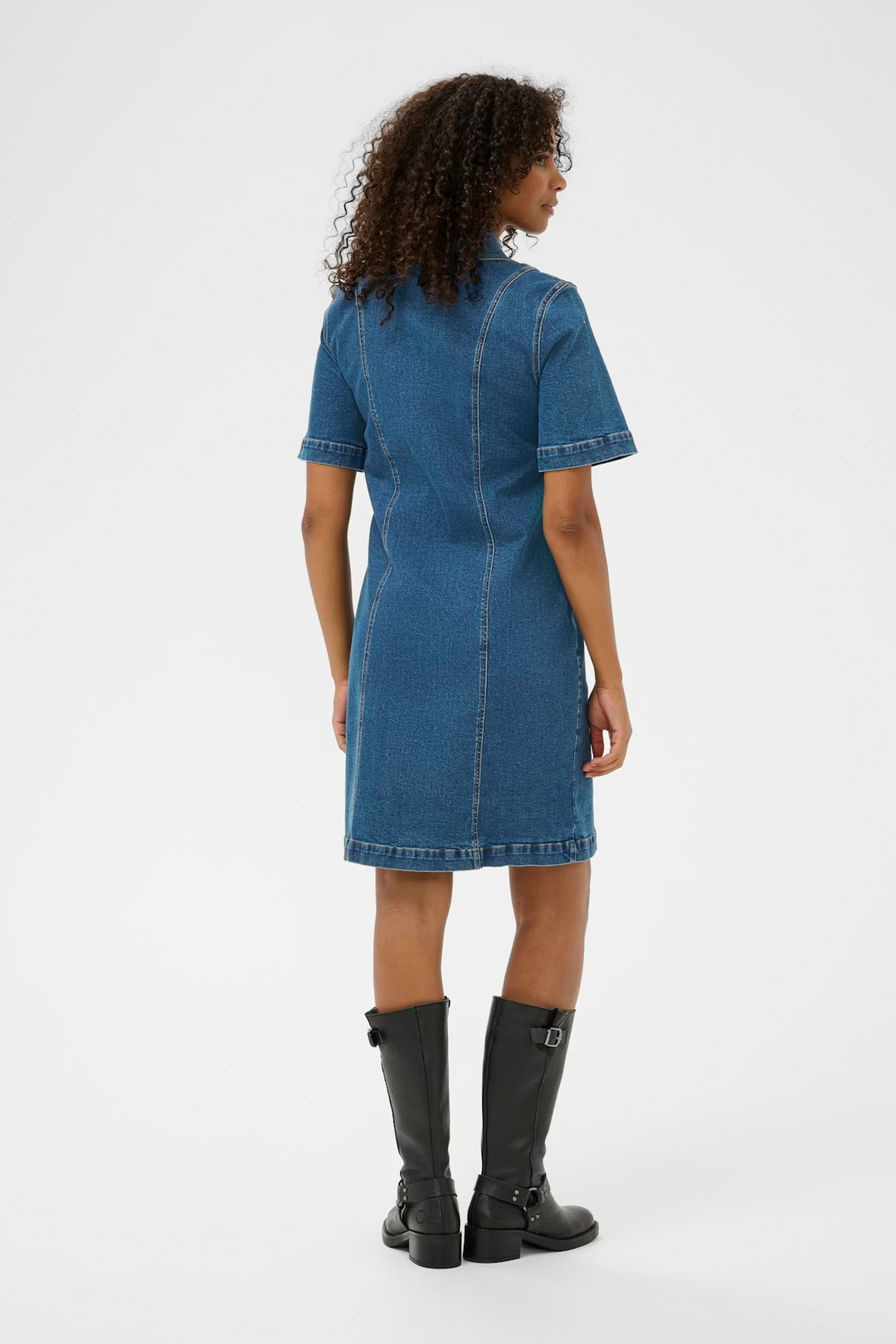 KAFFE KAlena Denim Dress Medium Blue Denim