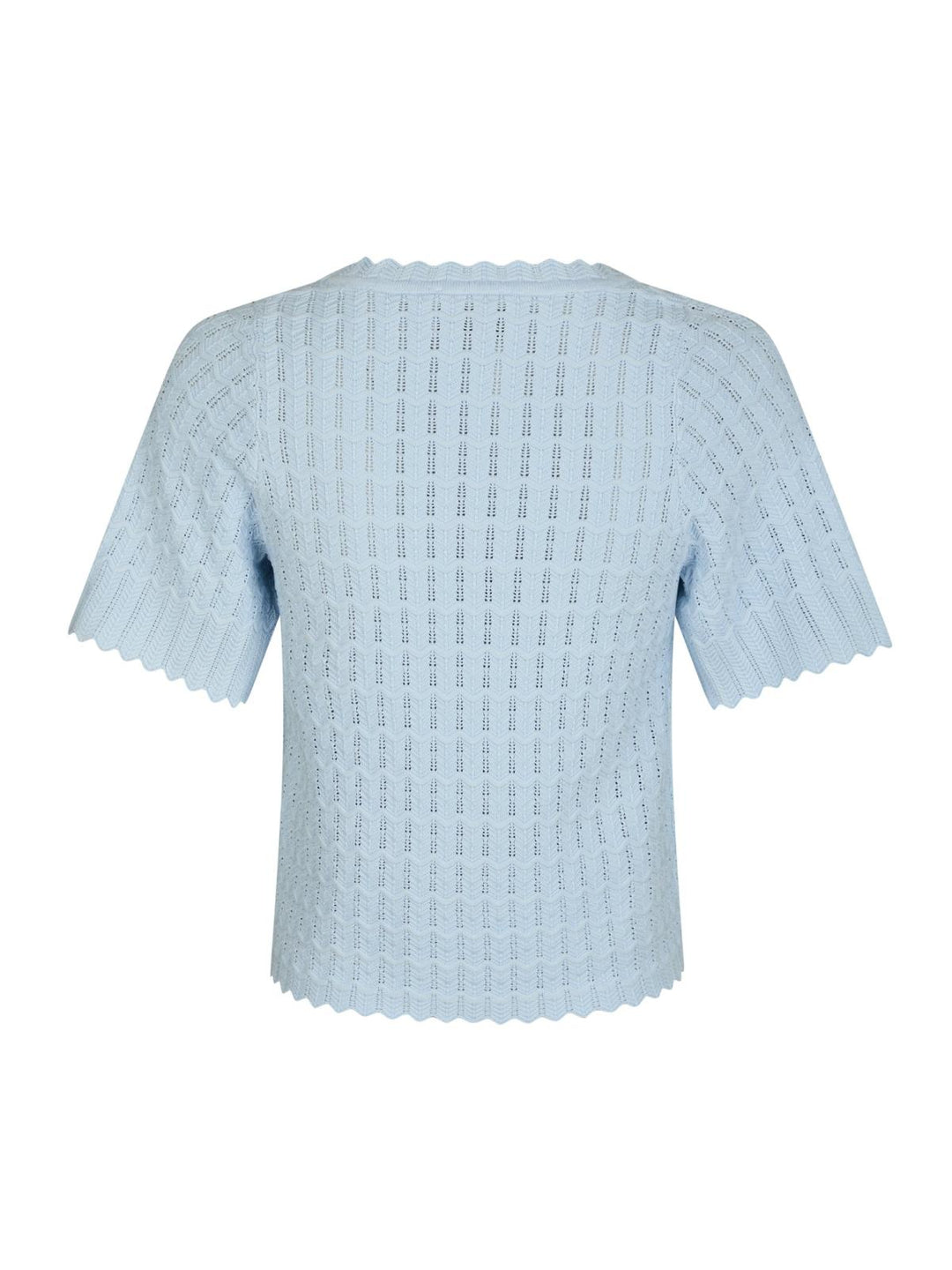 NEO NOIR Meiko Solid Knit Blouse Light Blue