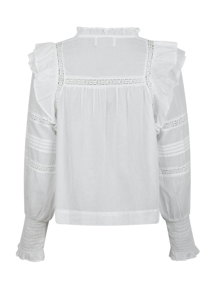 NEO NOIR Mauri S Voile Blouse White