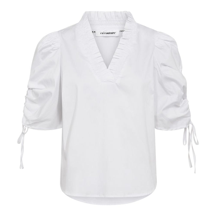 CO´COUTURE SannaCC Puff V-Blouse White