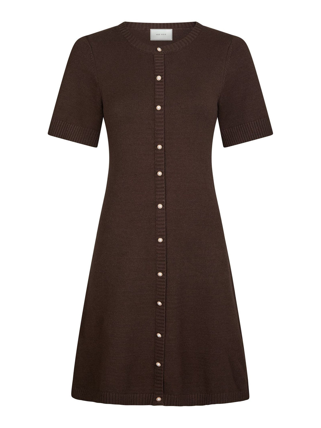 NEO NOIR Elise Knit Dress Brown