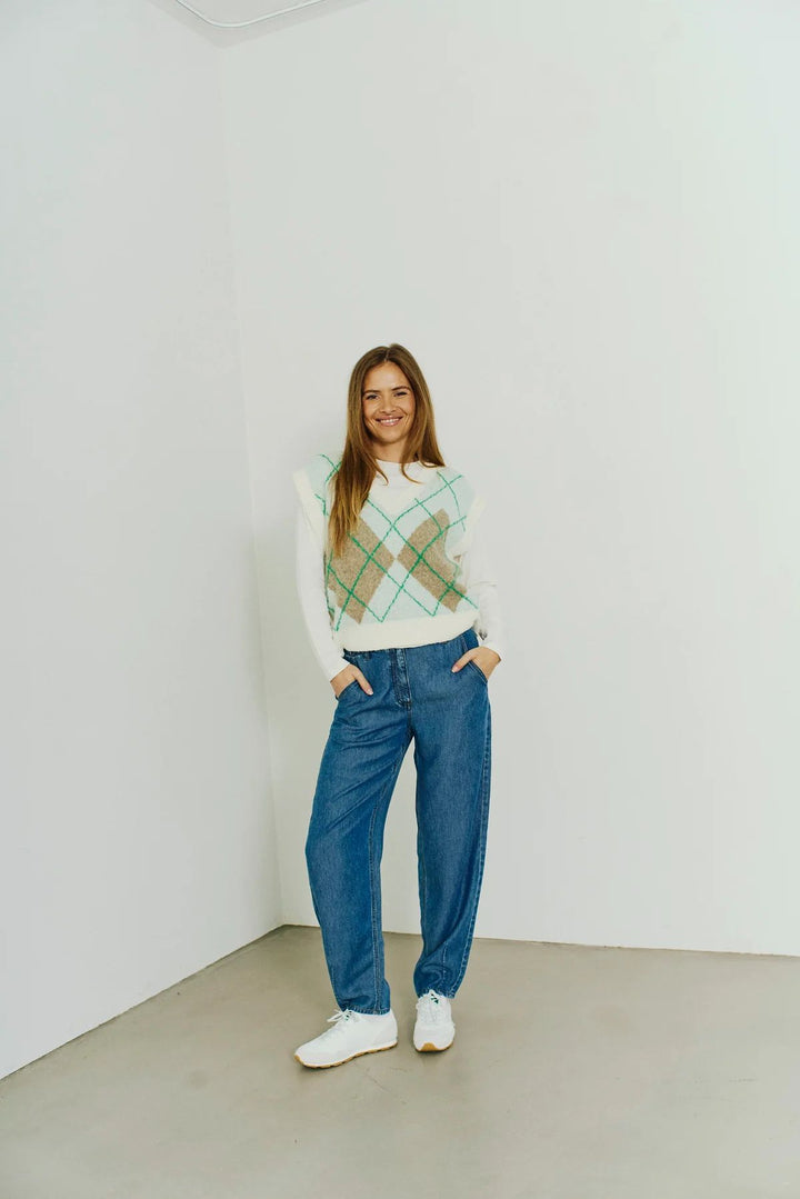 FREEQUENT FQMilo-Pants Medium Blue Denim