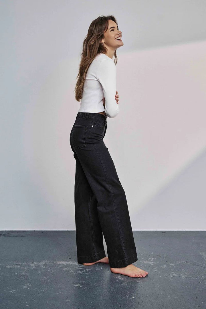 NÜMPH NUparis Jeans Long Black Caviar