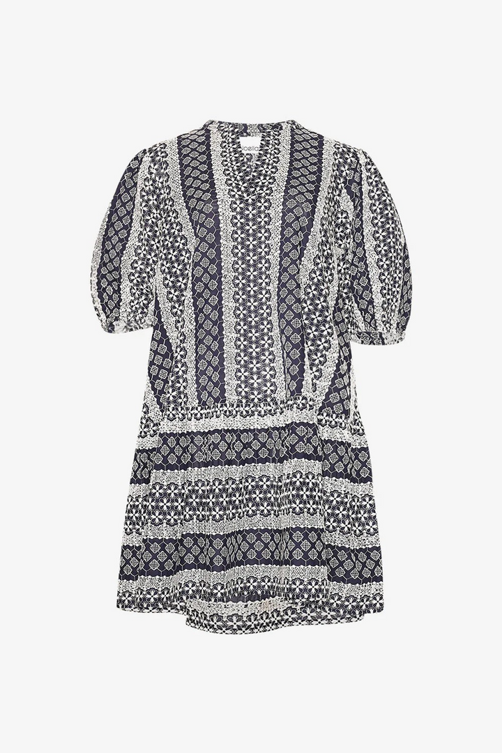 NOELLA Lillianna Dress Navy Sugar Combo