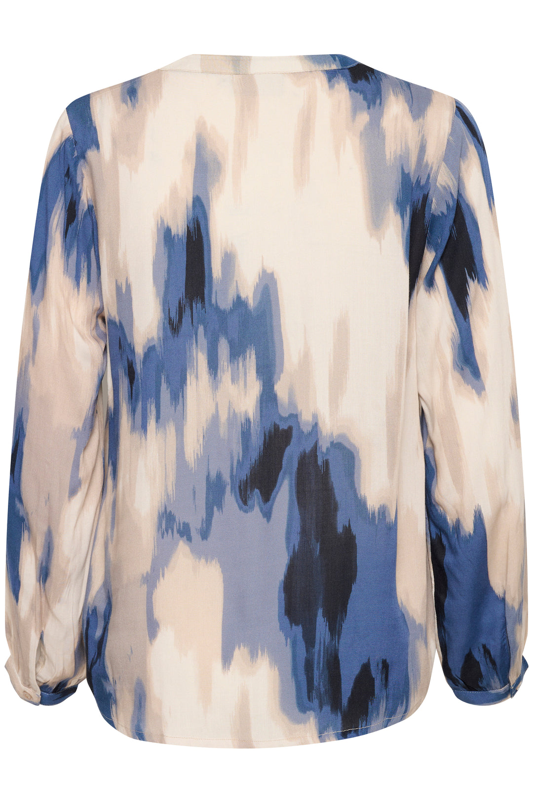 KAFFE KAbeathe Blouse Blue Abstract Print