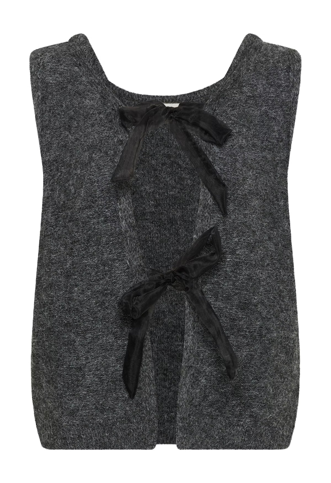 CREAM CRBulp Knit Vest Dark Grey Melange