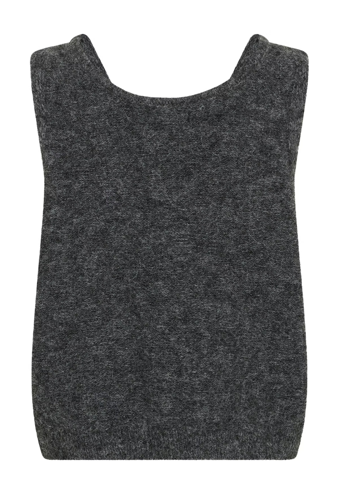 CREAM CRBulp Knit Vest Dark Grey Melange