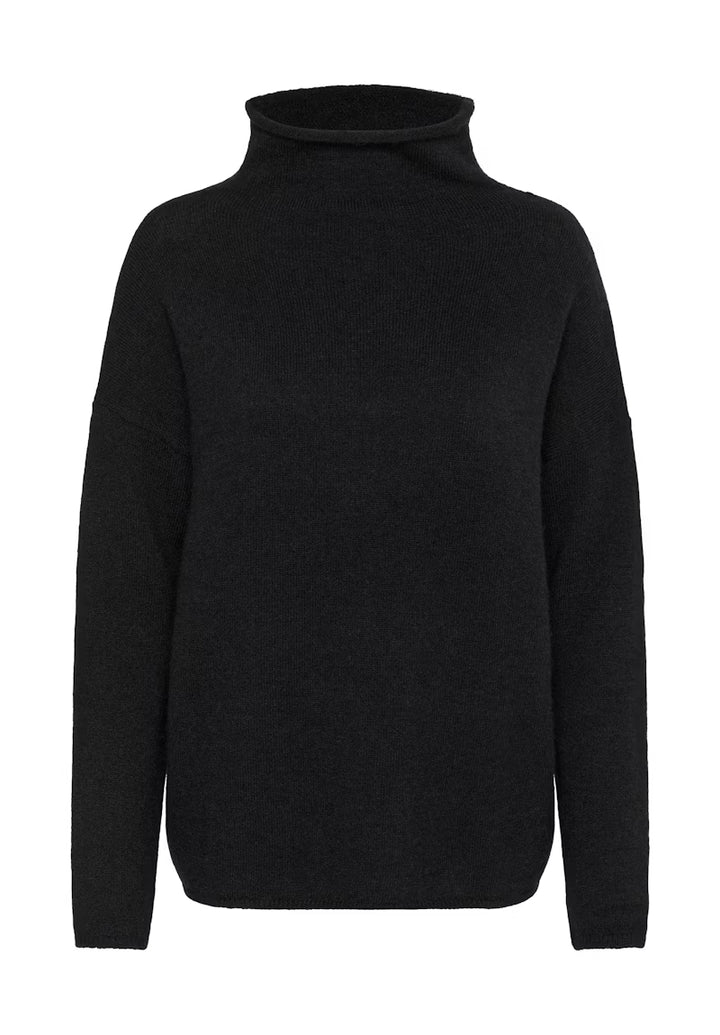 SOAKED IN LUXURY SLMiya Slim Sleeve Pullover Black Melange