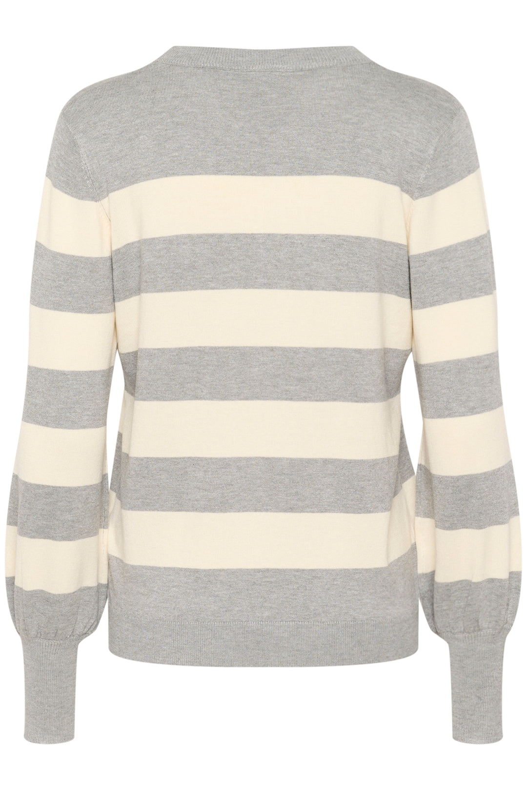 KAFFE KAlizza Striped Pullover Grey Melange/Turtledove