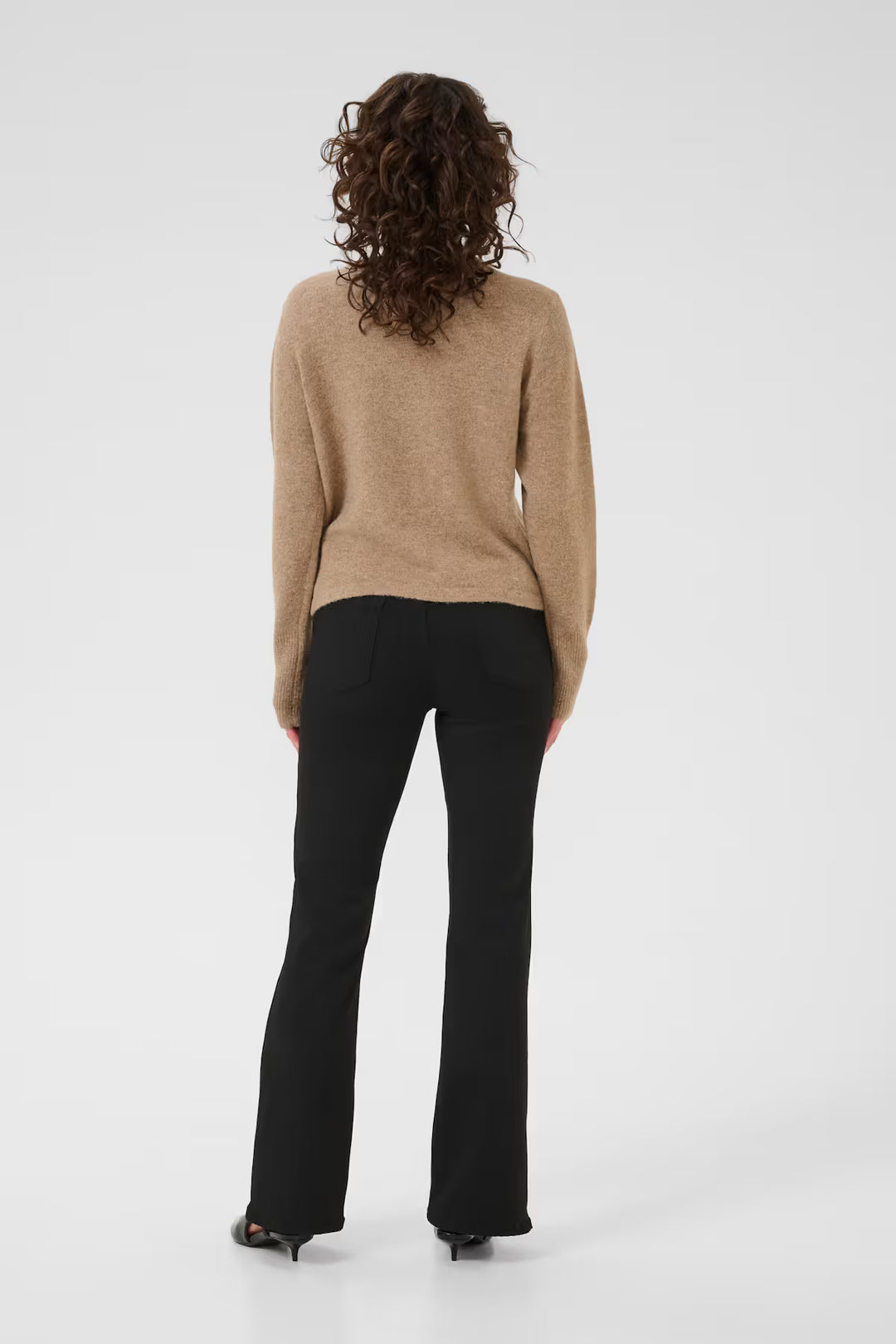 KAFFE KAniel Knit Cardigan Toasted Coconut Melange