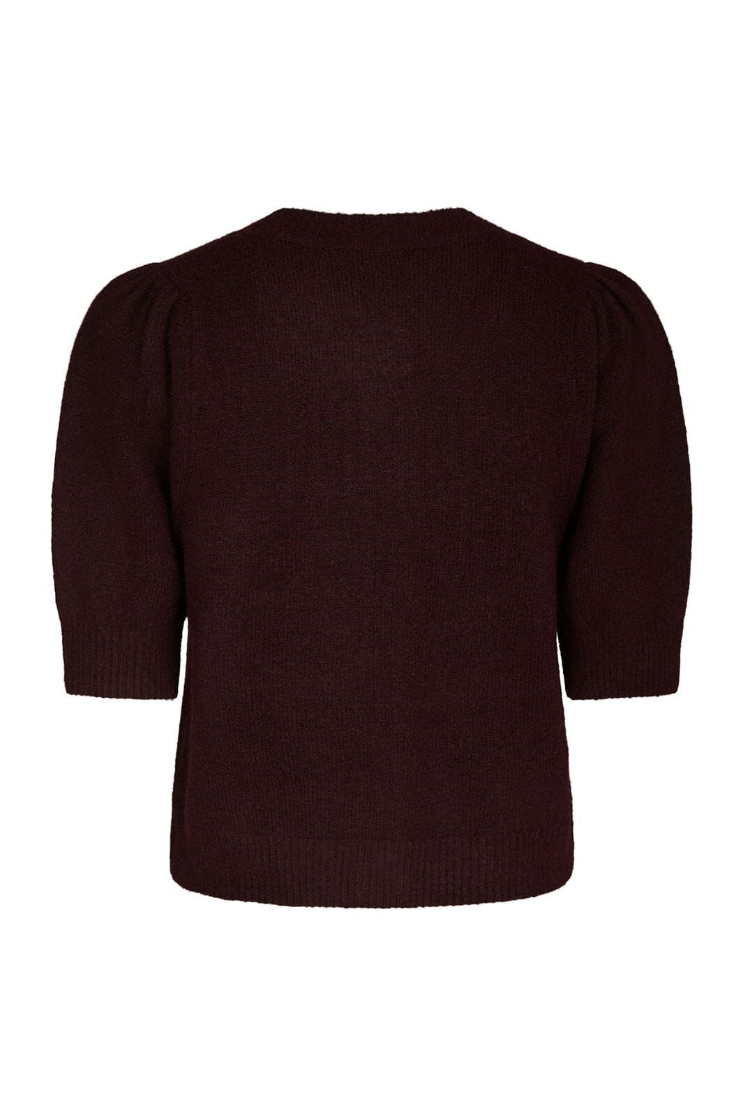 NEO NOIR Trudy Deco Knit Cardigan Wine