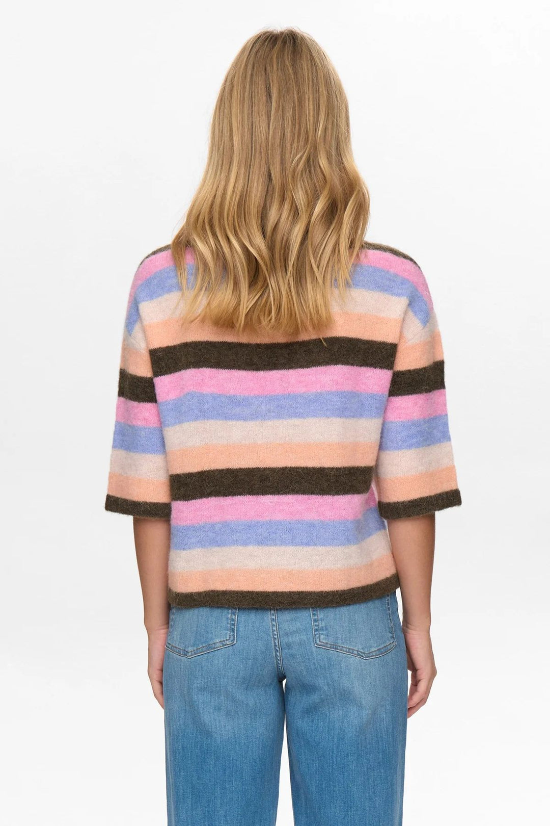 NÜMPH NUriette Stripy SS Pullover Sea Turtle