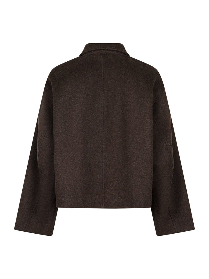 NEO NOIR Hamra Wool Jacket Chocolate Brown