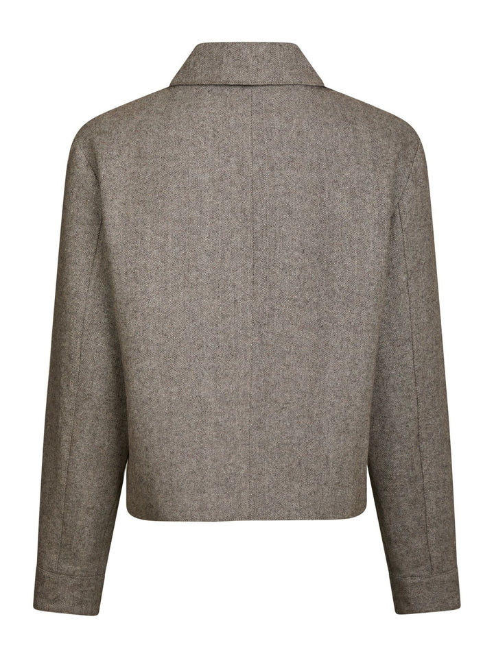 NEO NOIR Romana Herringbone Jacket Dusty Brown