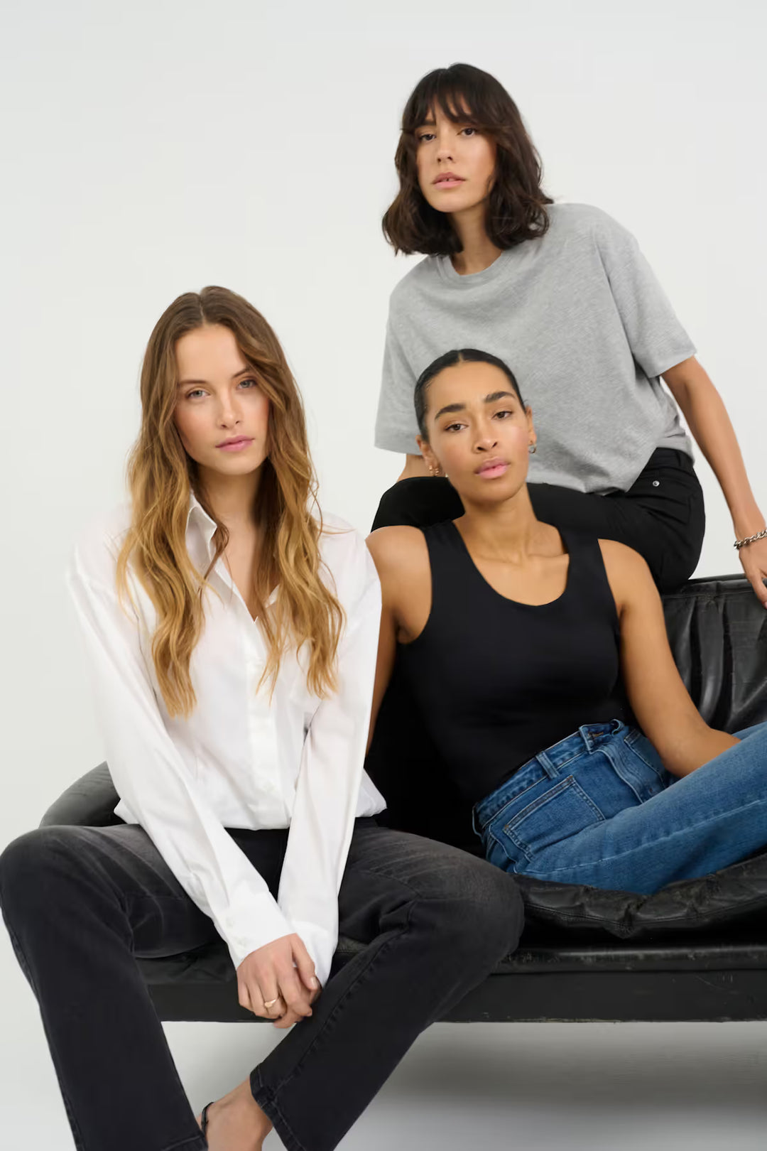 KAFFE KAMaris Reg Fit Jeans Dark Grey Wash