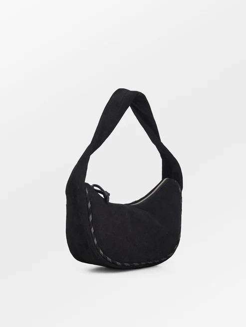 BECKSÖNDERGAARD Suede Veg Talia Bag Black