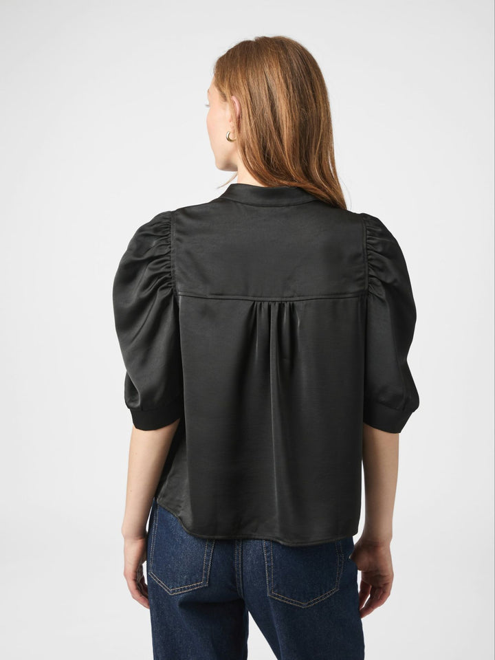 NEO NOIR Roella Heavy Sateen Blouse Black