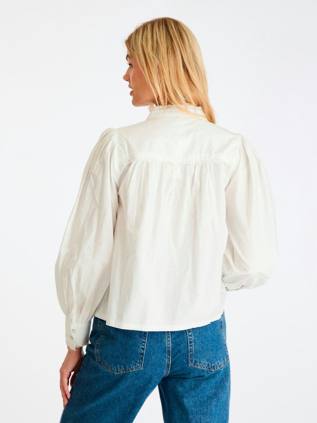 NEO NOIR Ema C Poplin Blouse White