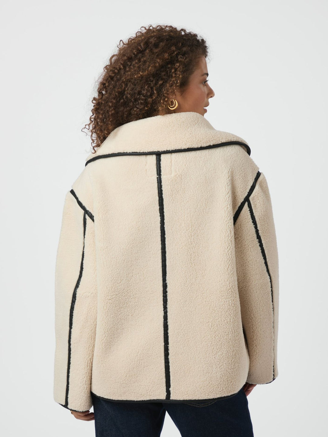 NEO NOIR Edmund Teddy Jacket Ivory