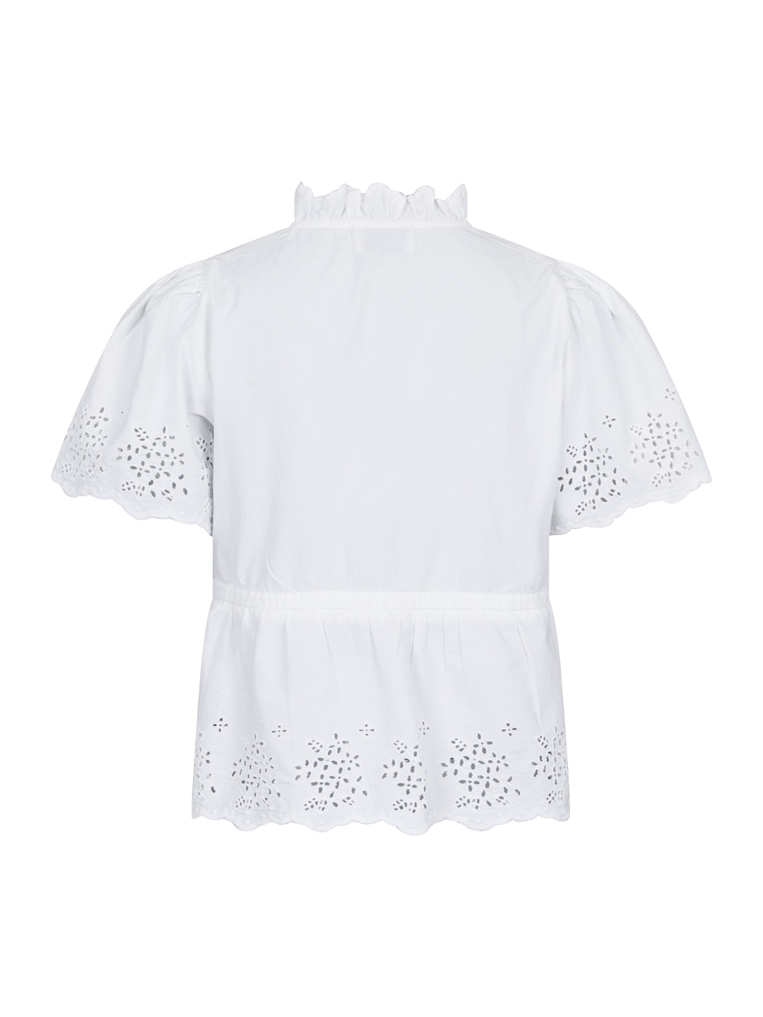 NEO NOIR Satsi Embroidery Blouse White