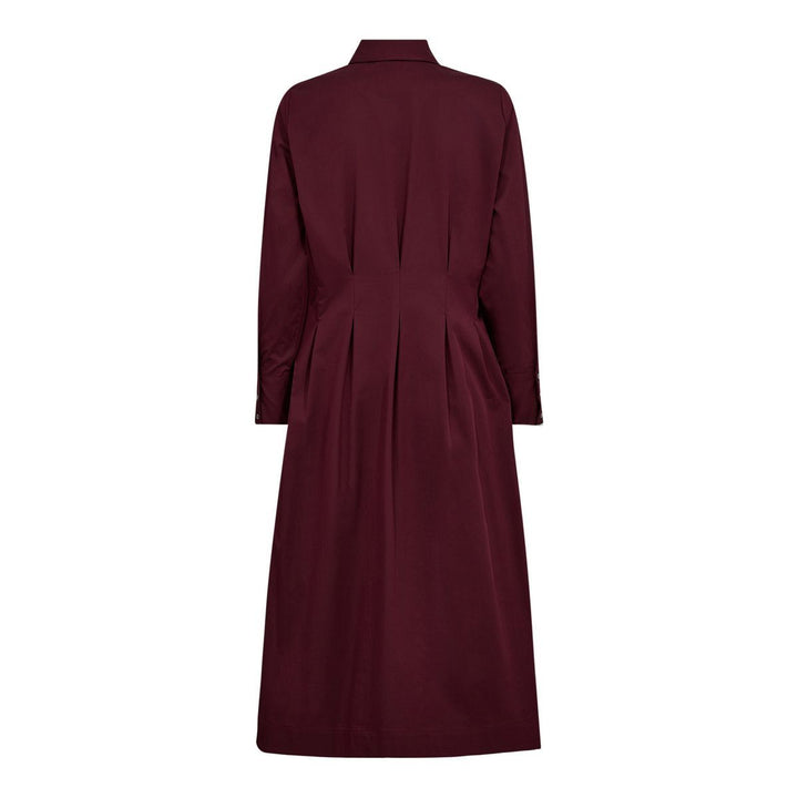 CO´COUTURE PoppyCC Shirt Long Dress Winered