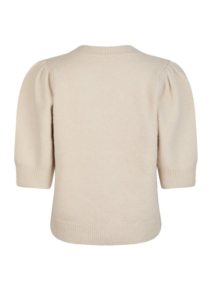NEO NOIR Trudy Deco Knit Cardigan Ivory