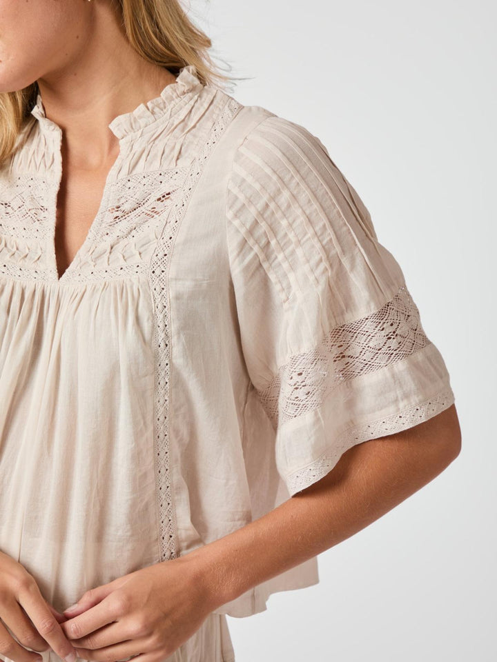 NEO NOIR Siama S Voile Blouse Ivory