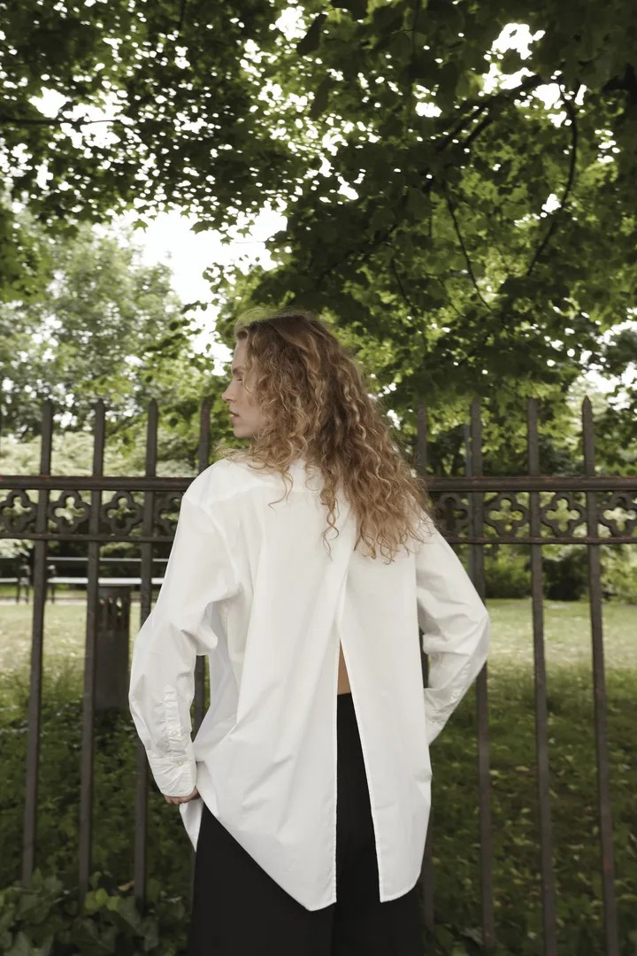 SOAKED IN LUXURY SLJoa Jani Poplin Shirt LS Broken White