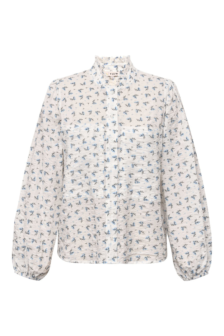 A-VIEW Tiffany Shirt White/Blue