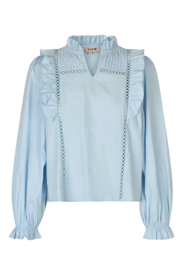 A-VIEW Agnete Blouse Light Blue