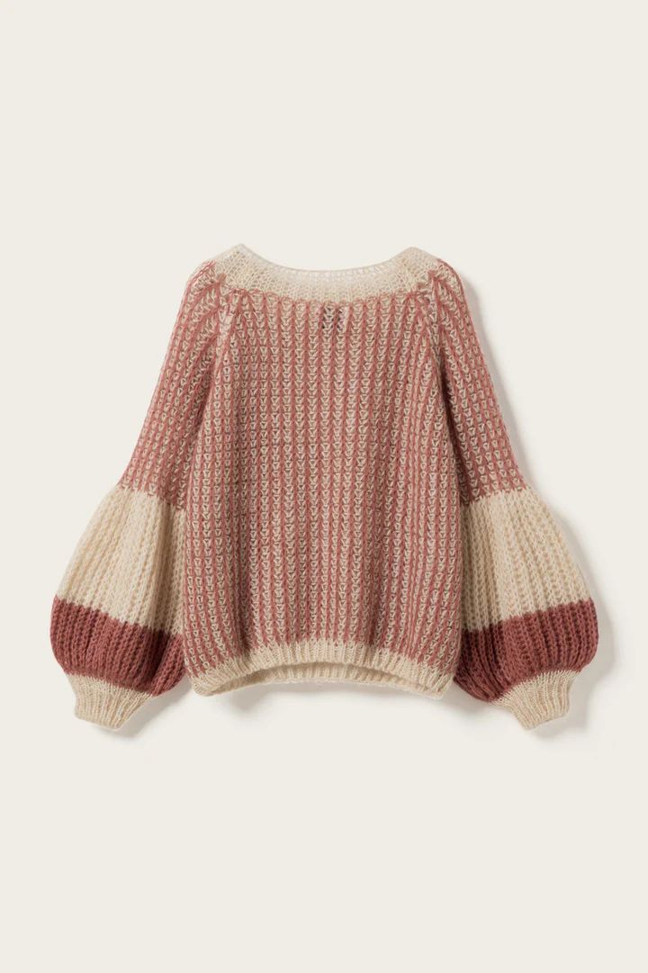NOELLA Liana Knit Sweater Rose Creme