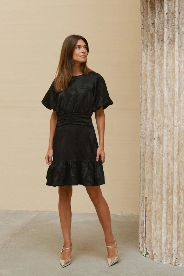NEO NOIR Sulli Jacquard Dress Black