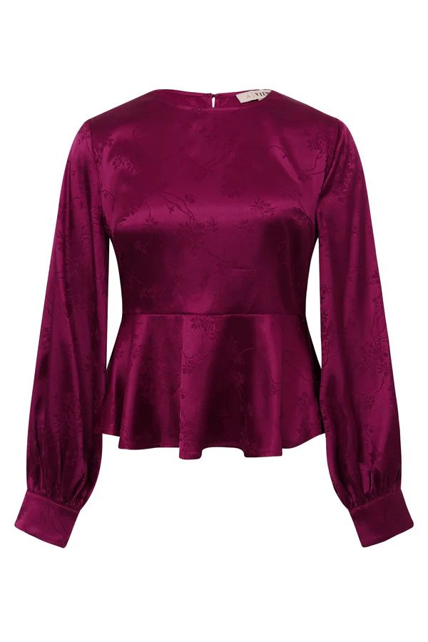 A-VIEW Camino Blouse Cabernet