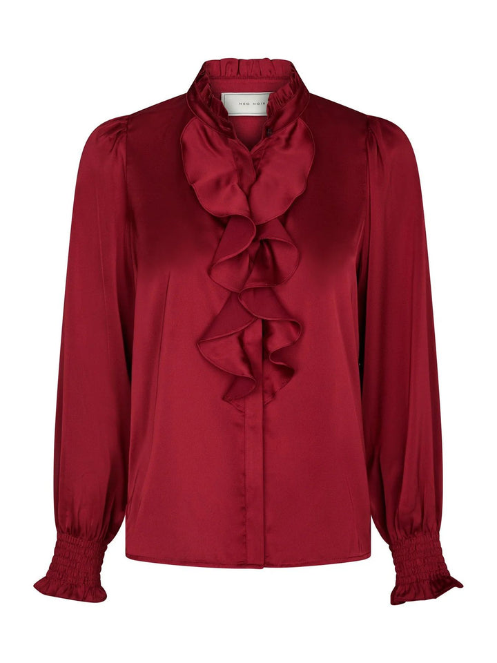 NEO NOIR Zamola Blouse Dark Red