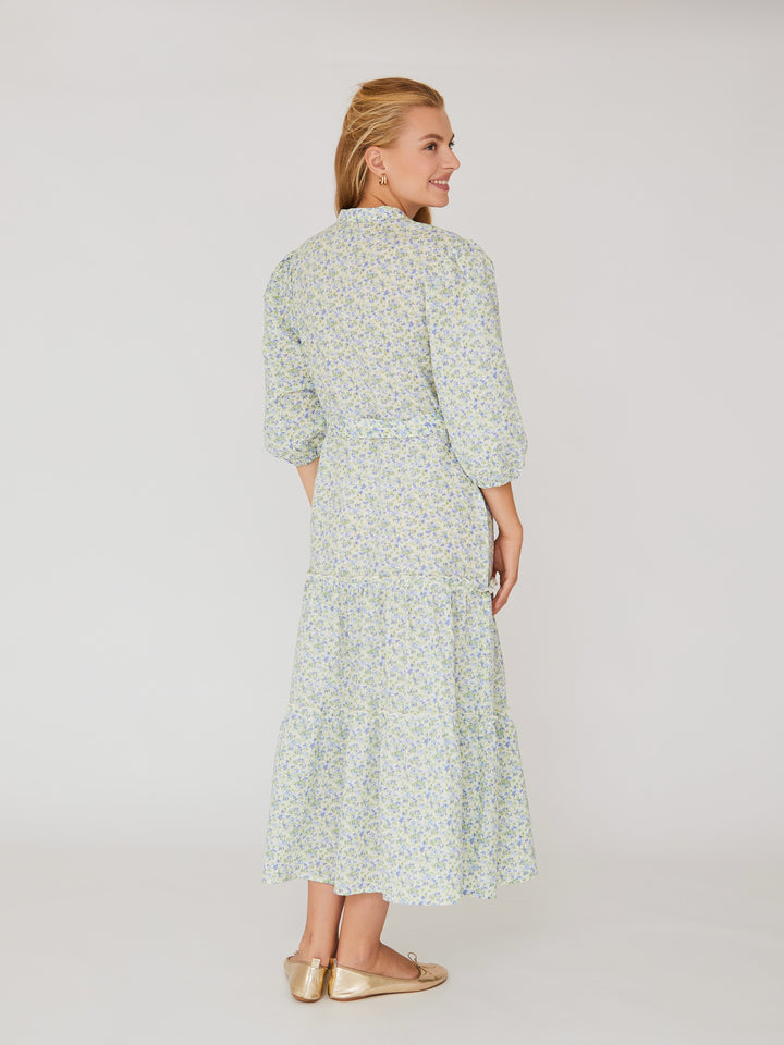 A-VIEW Kate Long Dress Blue/Green