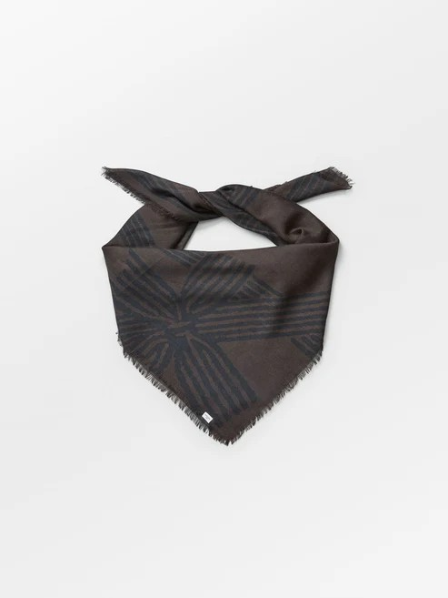 BECKSÖNDERGAARD Gava Siw Scarf Hot Fudge Brown