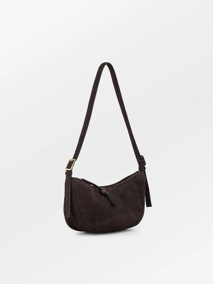 BECKSÖNDERGAARD Suede Tacey Bag Chocolate Torte