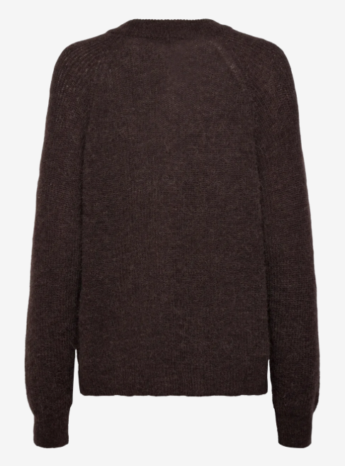 SOAKED IN LUXURY SLTuesday Raglan pullover LS Chocolate Torte