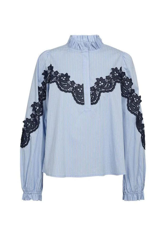 GOSSIA OlineGO Blouse Blue Striped