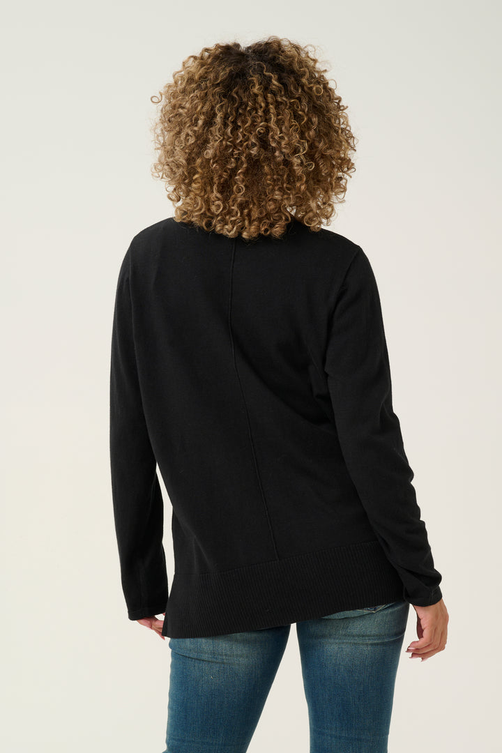 CREAM CRAnva Knit Pullover Black