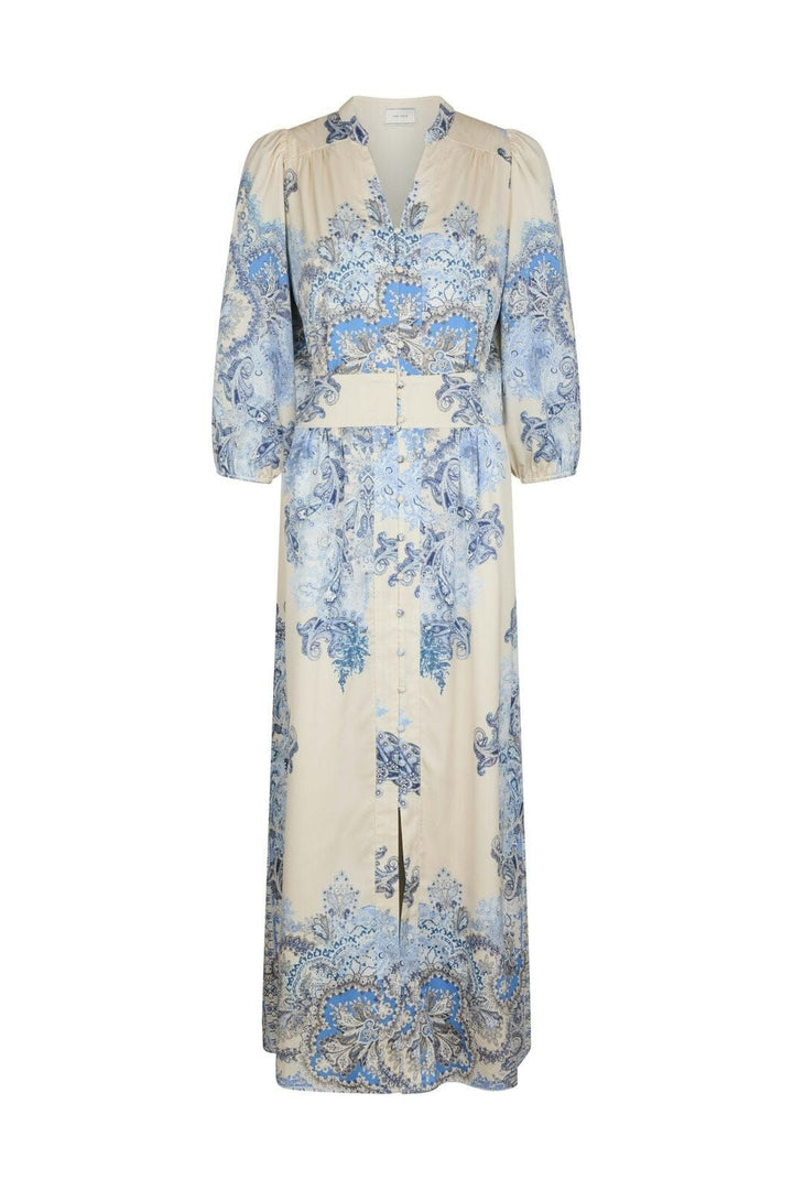 NEO NOIR Stella Artist Paisley Dress Powder Blue