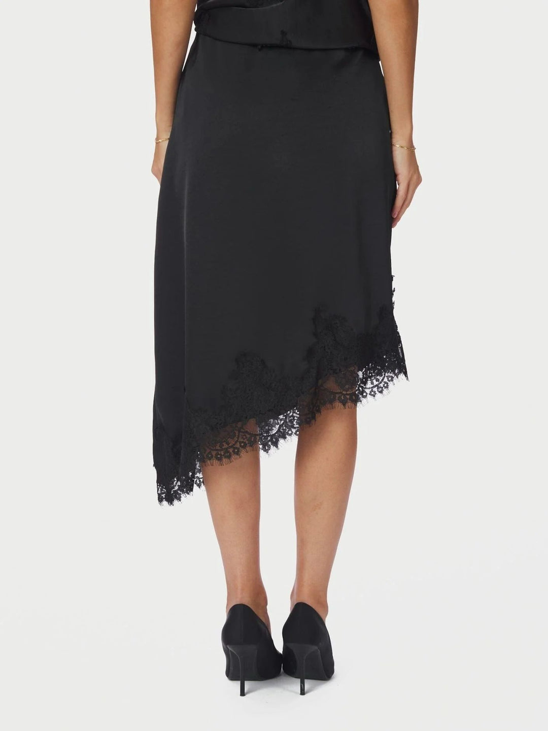 NEO NOIR Fiora Lace Skirt Black