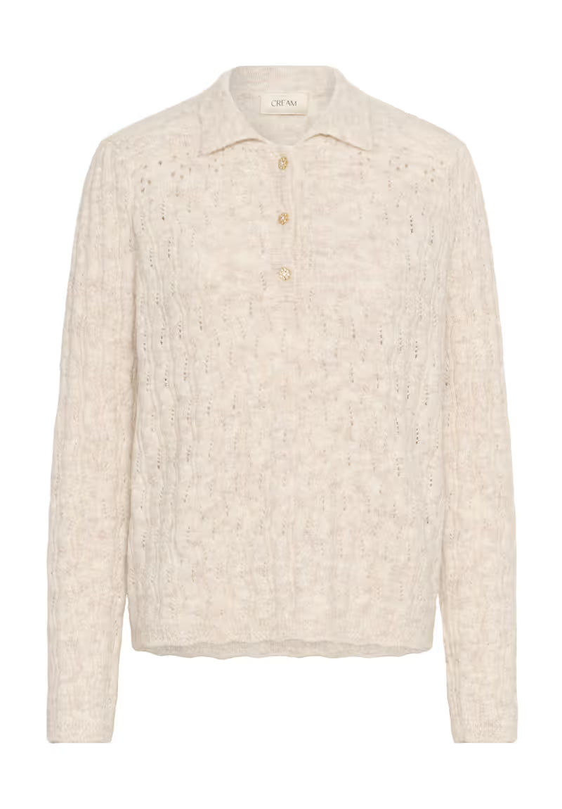 CREAM CRJunah Pullover Oat Melange