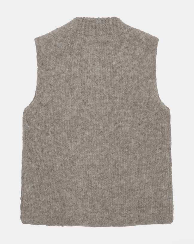 FREEQUENT FQJump-Waistcoat Desert Taupe Melange