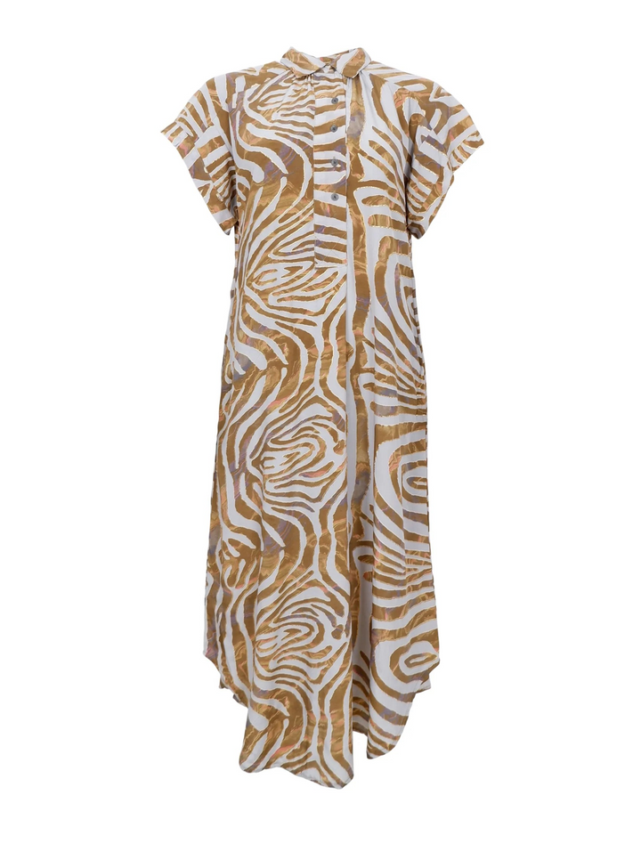 BLACK COLOUR BCLuna Molly SS Dress Blue Zebra