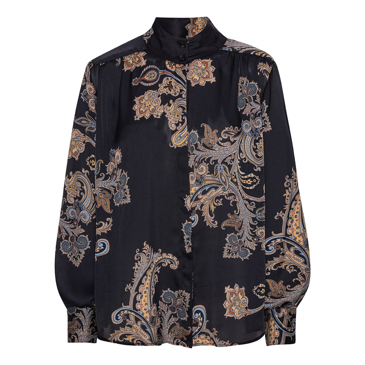 Karmamia Noelle Shirt - Pearson Paisley Blue
