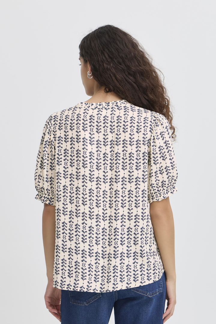 ICHI IHvera SH20 Birch Ikat Stripe